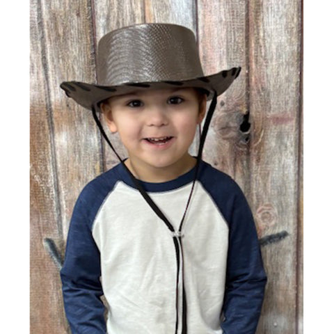 Kid's Brown & Black Woody Hat