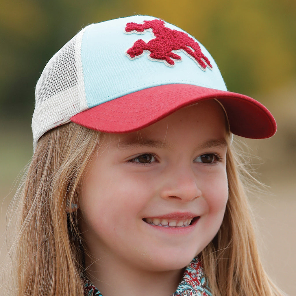 Girl's Chennille Cowboy Patch Cap by Cruel Denim