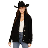 Cotton Rye Women's Black Cardigan