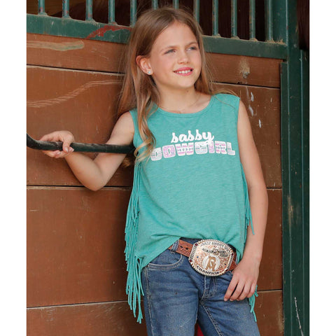 Cinch Girl's Fringe Tank Top