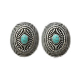 West and Co. Oval Concho Post Earrings