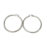 West and Co. 2.5" Silver Hoop Earring