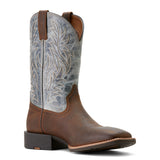 Ariat Sport Wide Square Toe Brown and Earth Blue Boot