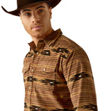 Ariat Men's Hobart Brown Southwest Long Sleeve