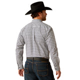 Ariat Men's Patton Black & White Long Sleeve Shirt