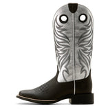 Ariat Women's Ryder Round Up Black/Antique Silver Boot