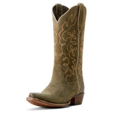 Ariat Women's Jukebox Soft Olive Suede Snip Toe Boots