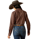 Ariat Women's Kirby Mahogany Stripe Long Sleeve