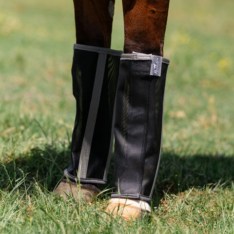 black medium size deluxe fly boots