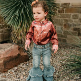 Vintage Cowgirl Onesie/Western Shirt