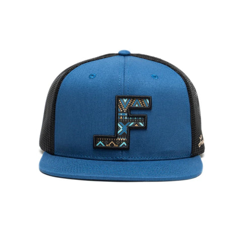 Lane Frost Aztec accented Brand Turquoise Snapback. 