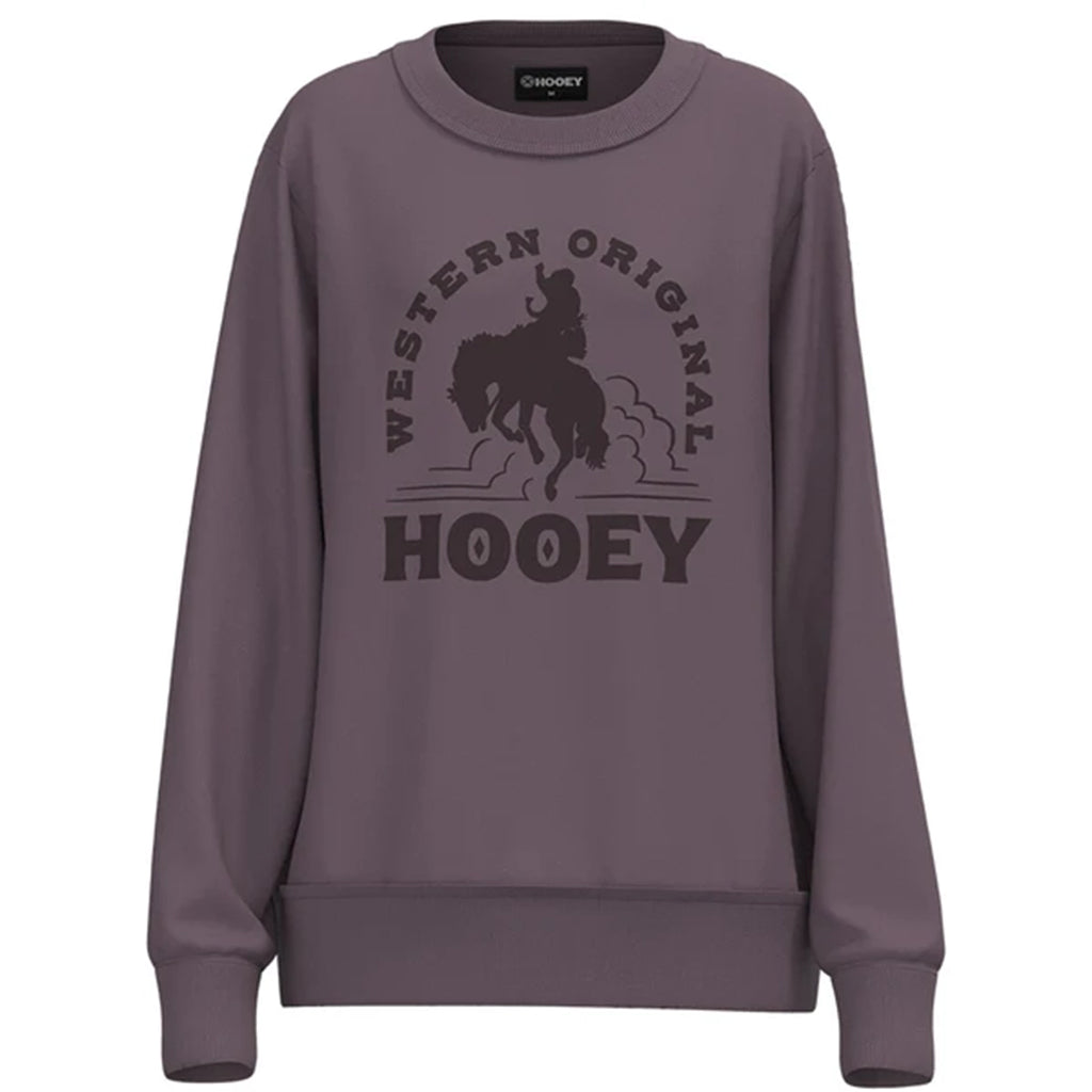 Hooey Women's "The Crew" purple pullover 