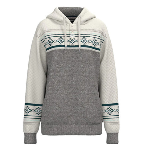 Hooey women's Jimmy grey & white hoodie