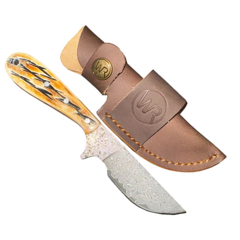 Whiskey Bent Burnt Bone Ciervo Skinner Knife