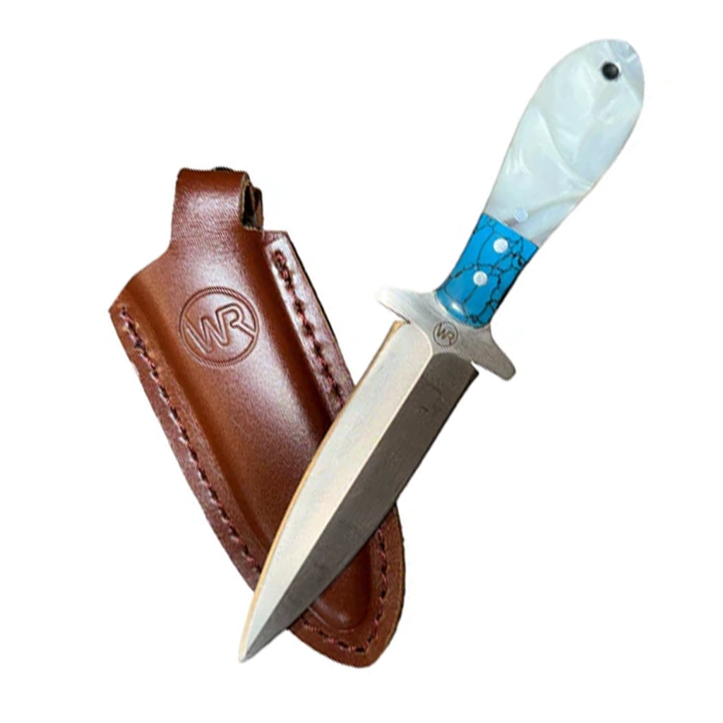 Pearl Agate Vaquero Dagger Knife by Whiskey Bent