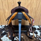 Front view showing gullet and wood stirrups 