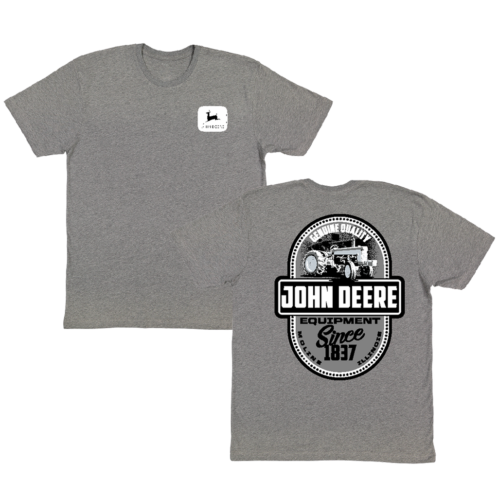 Grey John Deere Genuine Tee