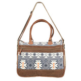 Ohlay Grey Aztec & Leather Tote