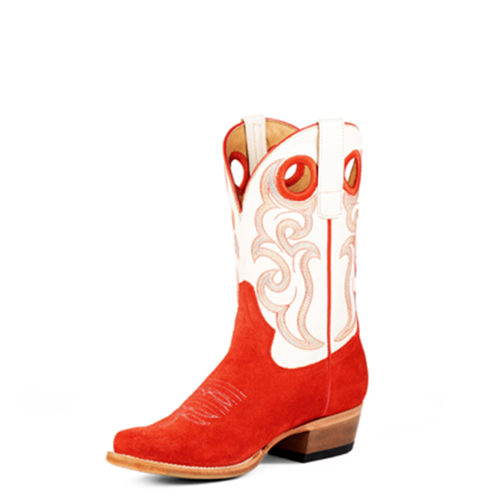 Macie Bean Little Red Rodeo Roughout Sqaure Toe Boot