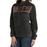 Women's Charcoal Fleece Pullover by Cinch