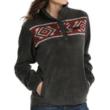 Women's Charcoal Fleece Pullover by Cinch