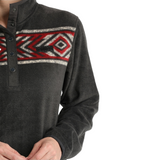 Women's Charcoal Fleece Pullover by Cinch