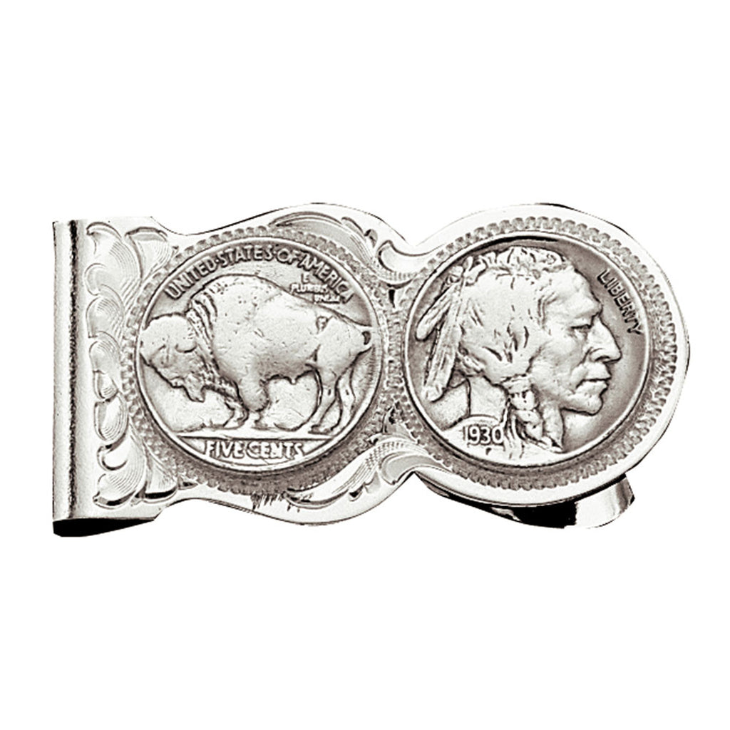 Montana Silversmiths Men's Buffalo Nickel Money Clip