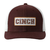 Maroon Aztec Patch Mesh Snapback Cap by Cinch