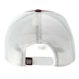 Maroon Aztec Patch Mesh Snapback Cap by Cinch