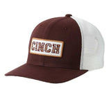 Maroon Aztec Patch Mesh Snapback Cap by Cinch