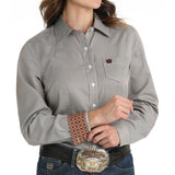 Cinch Women's Long Sleeve Tencel Western Shirt in Purple