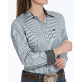 Cinch Women's Pin Striped Button Down