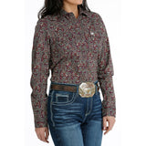 Cinch Women's Purple Paisley Long Sleeve