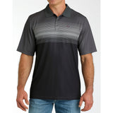 Cinch Men's Charcoal & White Arenaflex Polo