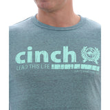 Cinch Men's Heather and Turquoise T-Shirt