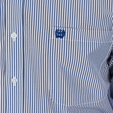 Cinch Men's Royal & White Stripe Shirt