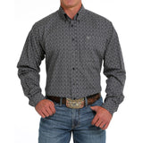 Cinch Men's Black Print Long Sleeve