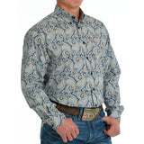 Cinch Men's Paisley Long Sleeve Button Down