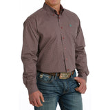 Cinch Men's Long Sleeve Geo Print