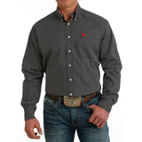 Cinch Men's Black Print Long Sleeve