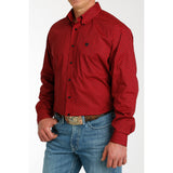 Cinch Men's Red Diamond Long Sleeve