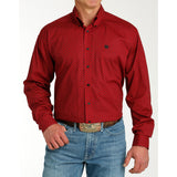 Cinch Men's Red Diamond Long Sleeve