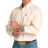 Men's Tencel Stripe Button Down Long Sleeve by Cinch