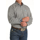 Cinch Men's Diamond Geometric Print Long Sleeve Shirt