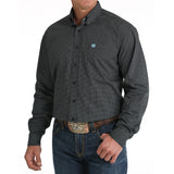 Cinch Men's Long Sleeve Black Print Shirt