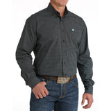 Cinch Men's Long Sleeve Black Print Shirt