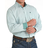 Cinch Men's Green Stripe Shirt