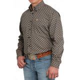 Cinch Men's Medallion Print Button Down