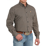 Cinch Men's Medallion Print Button Down