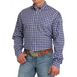 Cinch Men's Vintage Plaid Purple Shirt